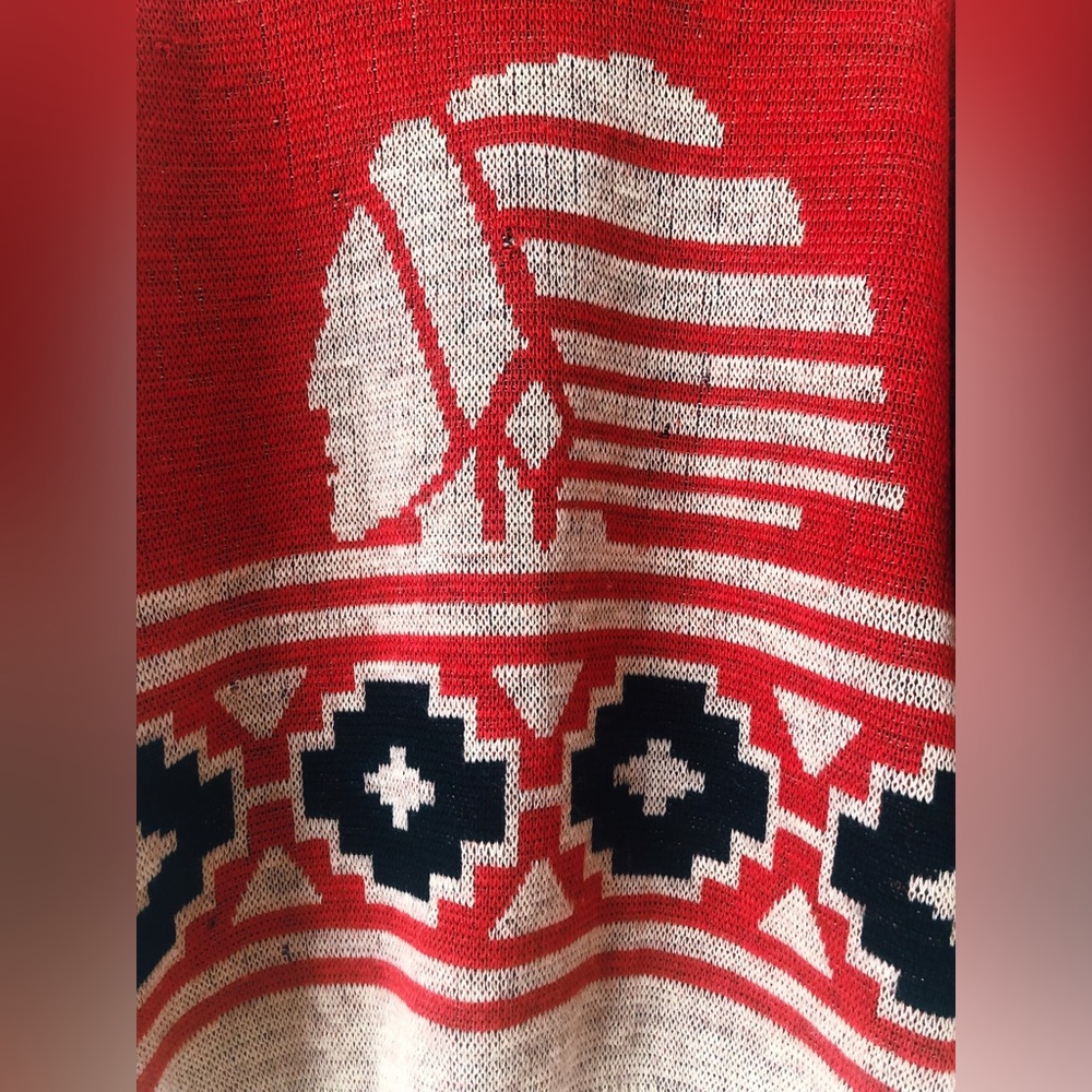 Vintage 70s 80s RARE Pendleton Wool Sweater with Western Motif - Picture 2 of 12